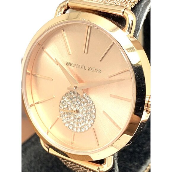 Michael Kors Women's Watch MK3845 Portia Quartz 37mm Rose Gold Stainless… - Picture 12 of 13